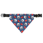 American Football Pattern Print Over The Collar Dog Bandana