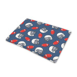 American Football Pattern Print Pet Cooling Mat Cover