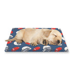American Football Pattern Print Pet Cooling Mat Cover