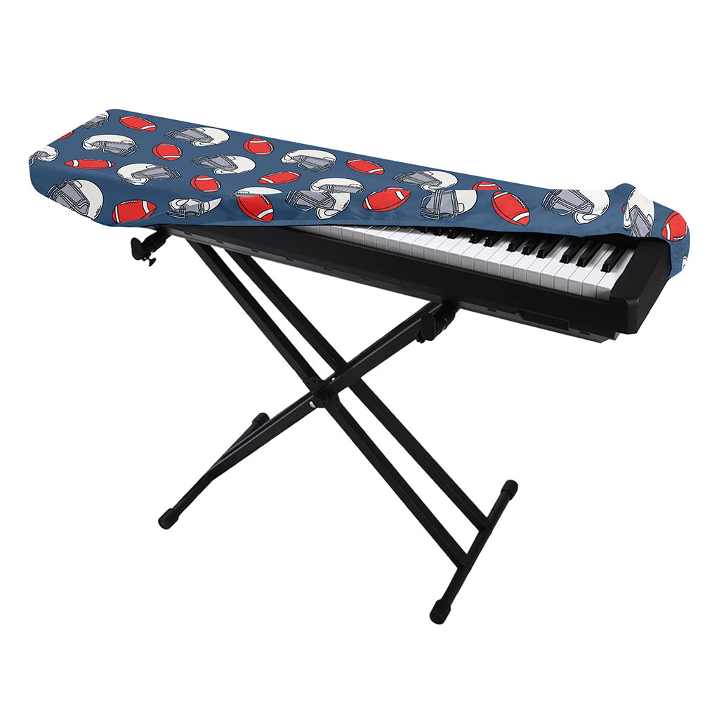 American Football Pattern Print Piano Keyboard Cover