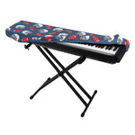 American Football Pattern Print Piano Keyboard Cover