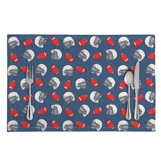 American Football Pattern Print Placemat