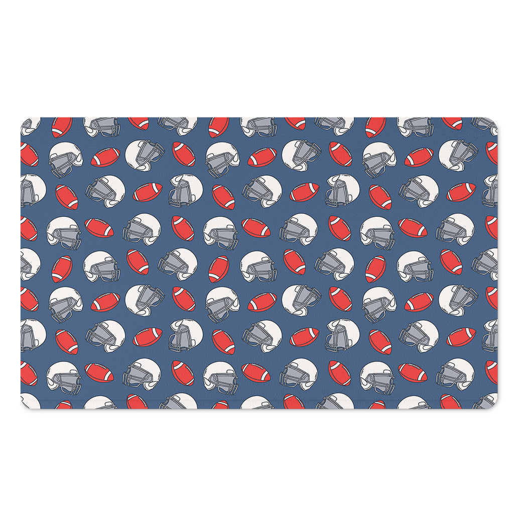 American Football Pattern Print Polyester Doormat