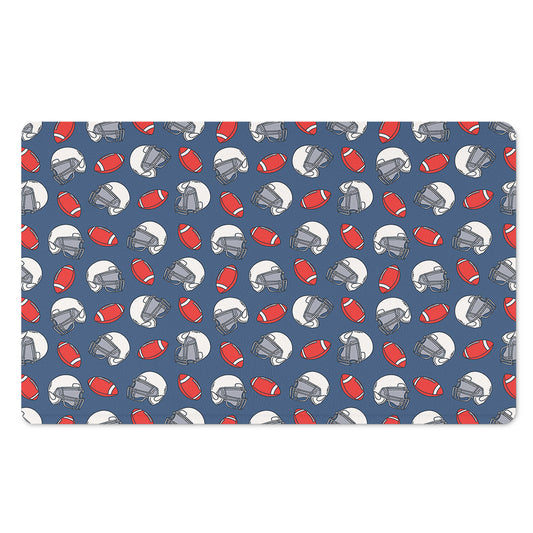 American Football Pattern Print Polyester Doormat