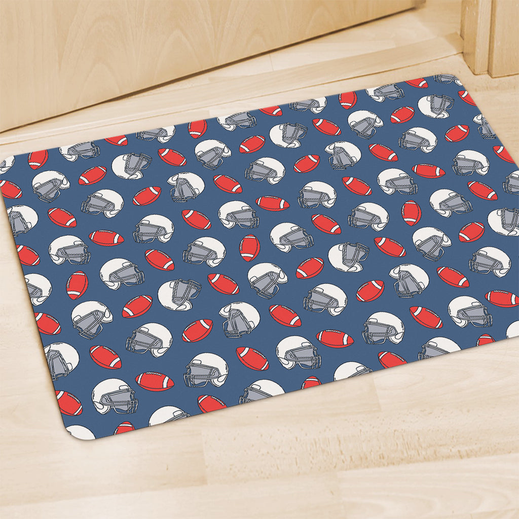 American Football Pattern Print Polyester Doormat