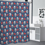 American Football Pattern Print Premium Shower Curtain