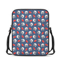 American Football Pattern Print Rectangular Crossbody Bag