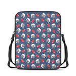American Football Pattern Print Rectangular Crossbody Bag