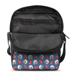 American Football Pattern Print Rectangular Crossbody Bag