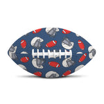 American Football Pattern Print Rugby Ball