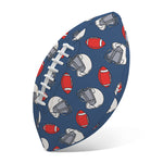 American Football Pattern Print Rugby Ball