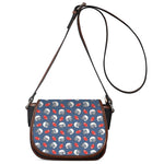 American Football Pattern Print Saddle Bag