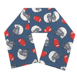 American Football Pattern Print Scarf