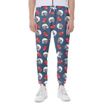 American Football Pattern Print Scuba Joggers