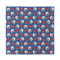 American Football Pattern Print Silk Bandana