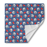 American Football Pattern Print Silk Bandana