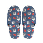 American Football Pattern Print Slippers