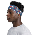 American Football Pattern Print Sports Headband