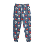 American Football Pattern Print Sweatpants