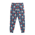 American Football Pattern Print Sweatpants
