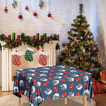 American Football Pattern Print Tablecloth