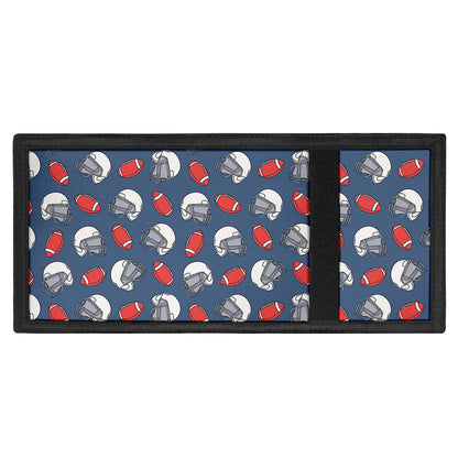 American Football Pattern Print Trifold Wallet