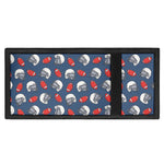 American Football Pattern Print Trifold Wallet