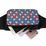 American Football Pattern Print Waist Bag