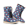 American Football Pattern Print Winter Boots