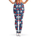 American Football Pattern Print Women's Leggings