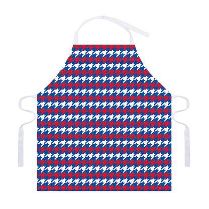 American Houndstooth Pattern Print Adjustable Apron