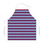 American Houndstooth Pattern Print Adjustable Apron