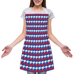 American Houndstooth Pattern Print Adjustable Apron