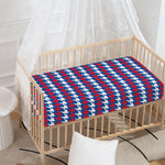 American Houndstooth Pattern Print Baby Crib Sheet