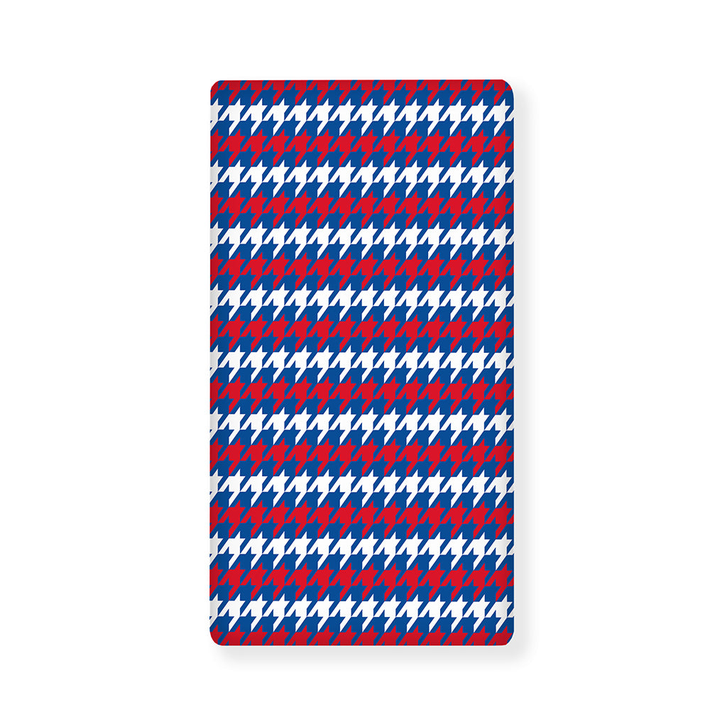 American Houndstooth Pattern Print Baby Crib Sheet
