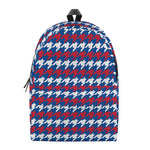American Houndstooth Pattern Print Backpack