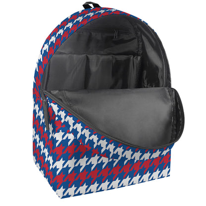 American Houndstooth Pattern Print Backpack