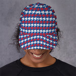 American Houndstooth Pattern Print Baseball Cap