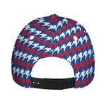 American Houndstooth Pattern Print Baseball Cap
