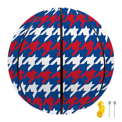 American Houndstooth Pattern Print Basketball