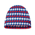 American Houndstooth Pattern Print Beanie