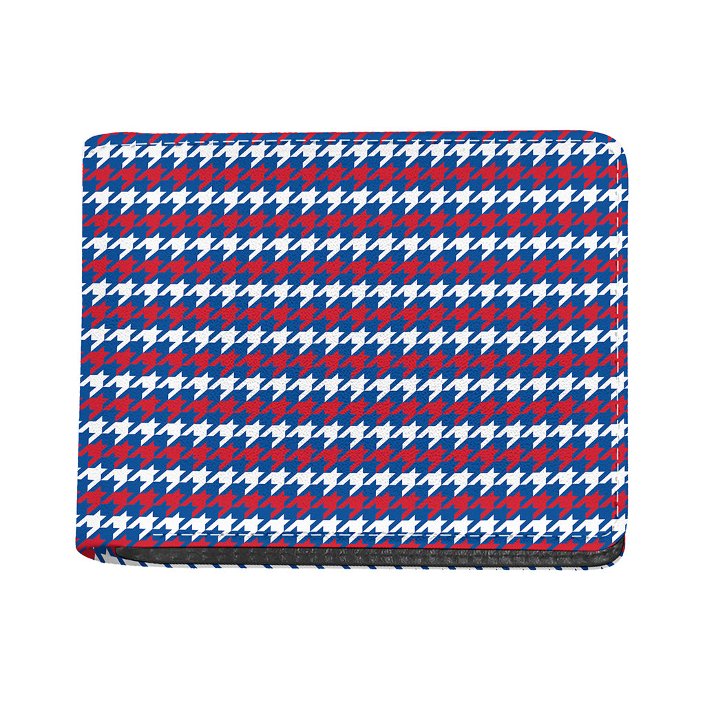 American Houndstooth Pattern Print Bifold Wallet