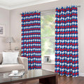 American Houndstooth Pattern Print Dimout Grommet Curtains