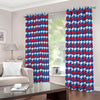 American Houndstooth Pattern Print Blackout Grommet Curtains