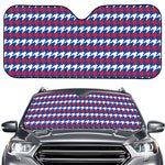 American Houndstooth Pattern Print Car Windshield Sun Shade