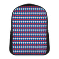 American Houndstooth Pattern Print Casual Backpack