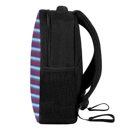 American Houndstooth Pattern Print Casual Backpack
