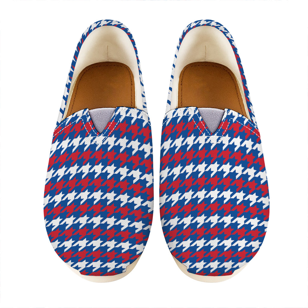 American Houndstooth Pattern Print Casual Shoes