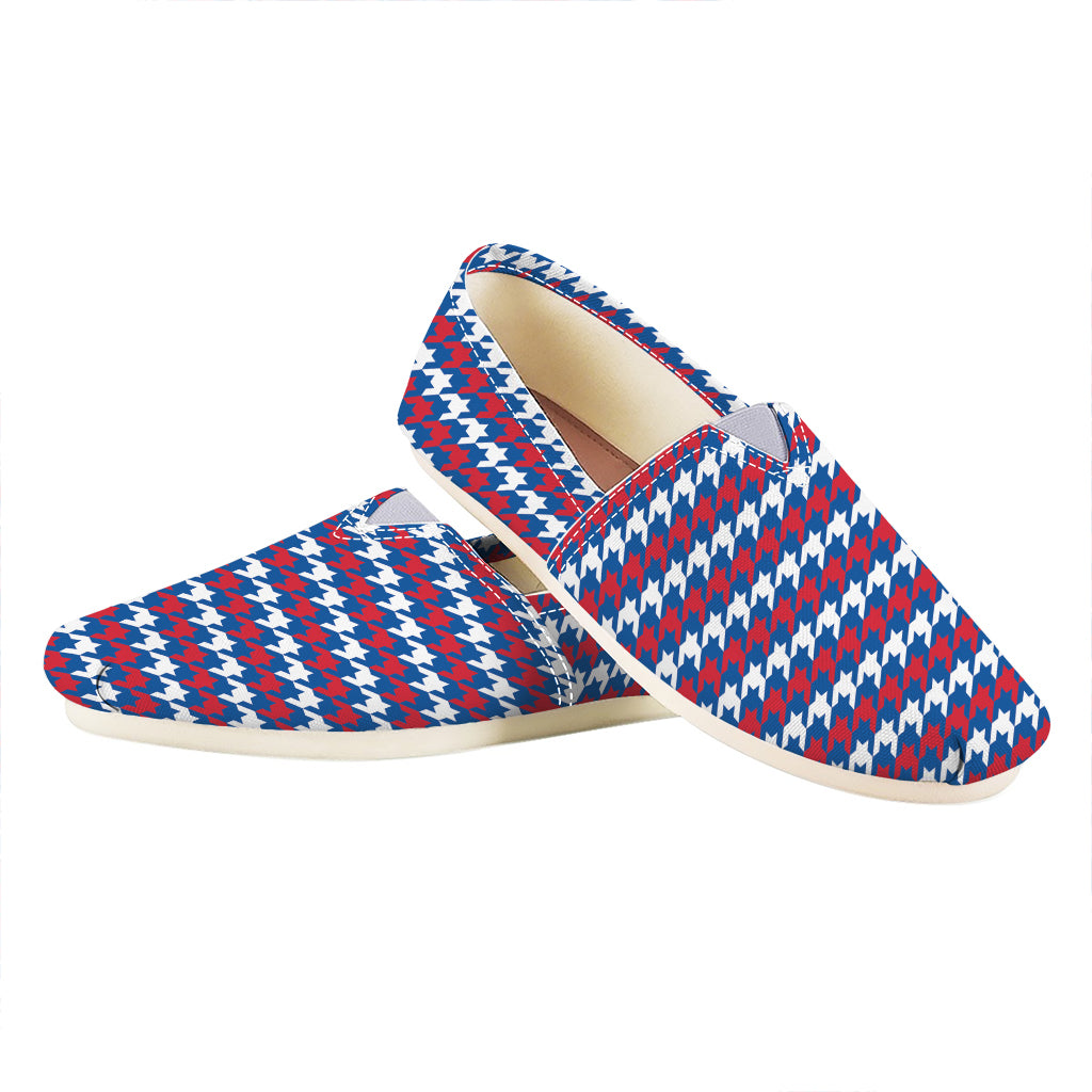 American Houndstooth Pattern Print Casual Shoes