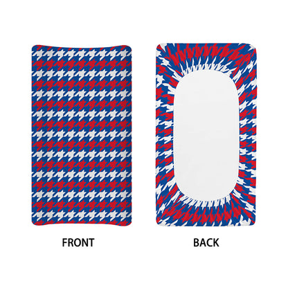 American Houndstooth Pattern Print Changing Pad Cover